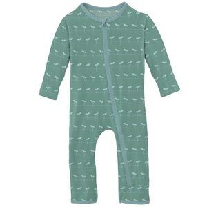 EUC Kickee Pants Coverall in Shore Sprouts